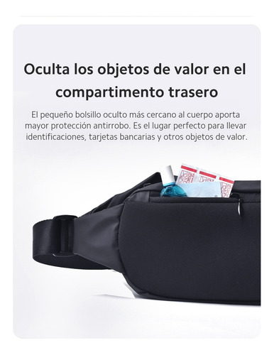 Imagen 8 de 8 de Riñonera Xiaomi Bandolera Deportiva Correa Ajustable Imperme