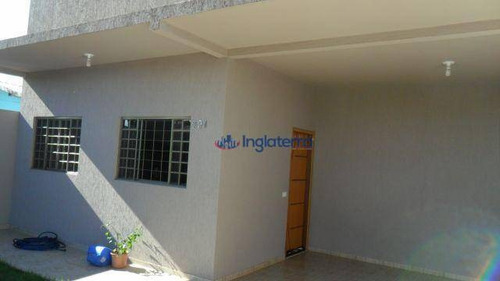 Casa Com 3 Dormitórios À Venda, 200 M² Por R$ 289.000,00 - Jatobá - Londrina/pr - Ca0619