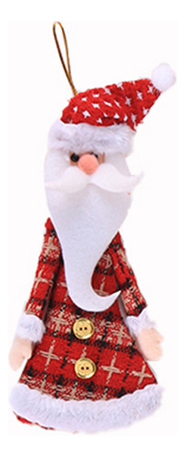 Adorno Colgante De Papá Noel Y Muñeco De Nieve