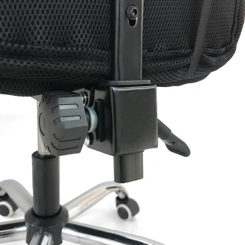 Iko Shop Silla gamer ergonómica negra con tapizado de tela