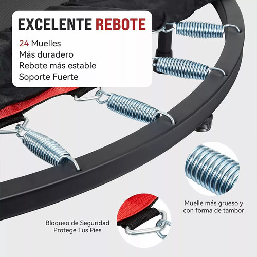 Trampolín Para Ejercicio Fitness Plegable Mini Brincolín