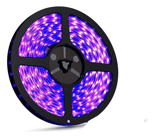 Kit Tira Led 5050 Uv Ultra Violeta Interior Ip20 12v 5mts