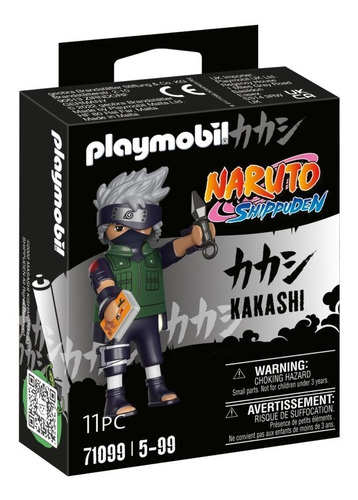 Figura Para Armar Playmobil Naruto Kakashi 11 Piezas 3+