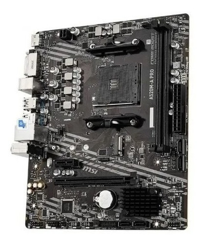 Placa Madre Msi A520m-a Pro Am4 Amd Sata 6gb/s Micro Atx