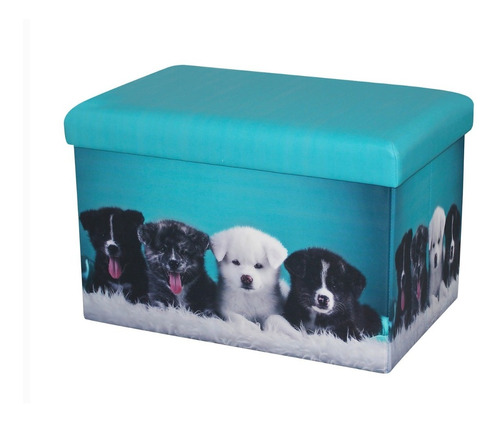 Puf Baulera Plegable 48x32x32cm. Dogs