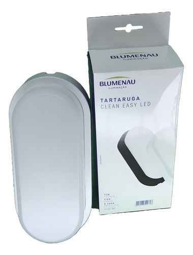 Arandela Tartaruga Clean Easy Led 12w 6500k Ip65 Blumenau 127/220V