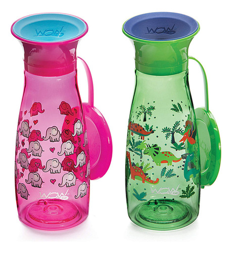Wow Cup Mini 360 - Vaso Para Beber, 12 Onzas, Paquete De 2