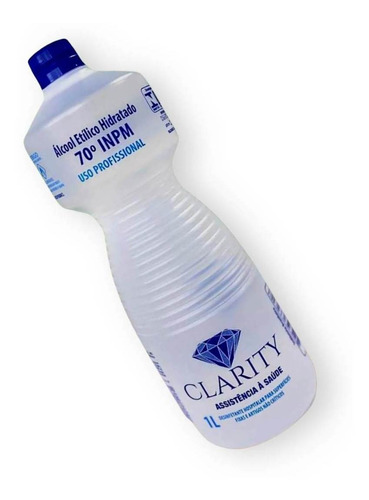 Álcool Etílico 1l Hidratado 70% Inpm Bactericida Clarity