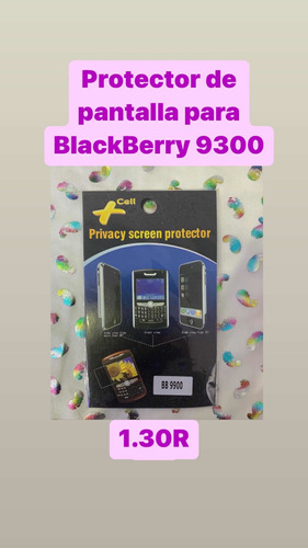 1.30 Protector De Pantalla De Blackberry 9300 Anti Espías