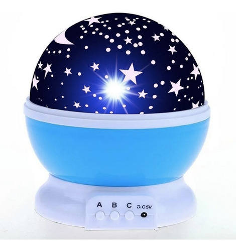 Lámpara Proyector Led Estrellas Luz Noche Niños Recamara Usb