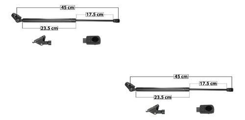 Kit Amortiguadores Quinta Puerta Dodge Atos 2005 06 07 2008