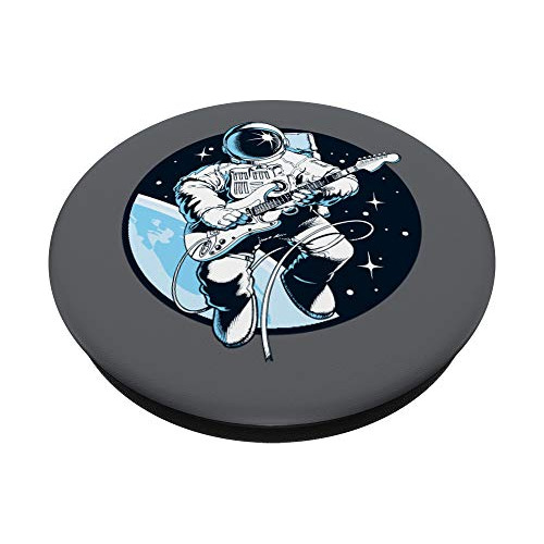 El Astronauta Toca La Guitarra En El Espacio En Popsockets P
