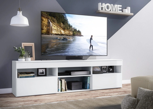 Mueble Para Tv 65 Pulgadas Diseño Elegante Blanco