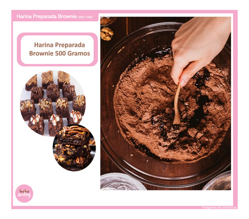 Harina Preparada Para Brownie 500 Gms. Bake Darling 0927-500