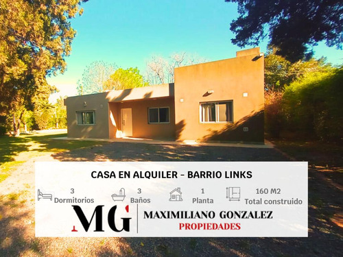 Casa Quinta En Alquiler Temporario - Barrio Links, La Unión Ezeiza