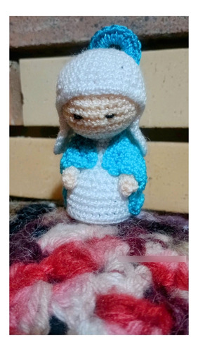 Llavero Amigurumi - Virgen