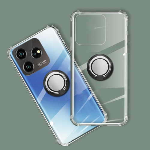 Capa Para Zte Axon 50 Lite Anel Adsorvente Transparente