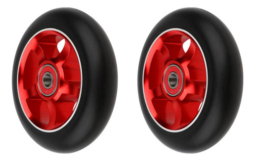 2 Unids De Ruedas Duradero Parte Reempalzable De De Rojo
