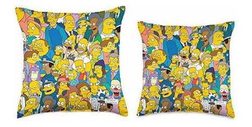 Cojín Con Estampado De Personajes De Los Simpson Springfiel