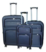 Comprar Set De Valijas De Viaje Con Ruedas Giratorias 360 Grados Y Fuelle Extensible - Valijas De Nylon Color Gris - Valija Carry On 20'' + Valija Mediana 24'' + Valija Grande 28'' - Baide Ma9-b