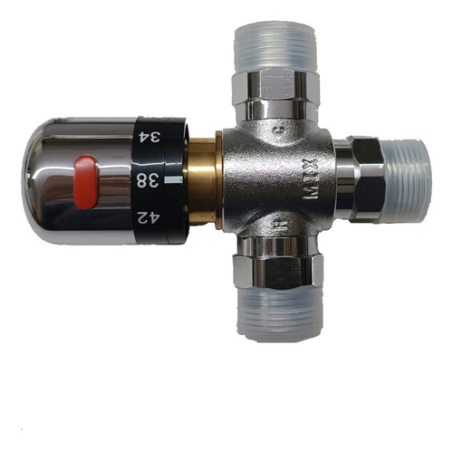 Valvula Termostatica Mezcladora Premium Cromado Termotanque