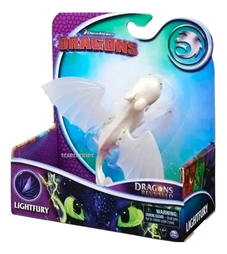 Dragones Lightfury Articulado Original Scarlet Kids