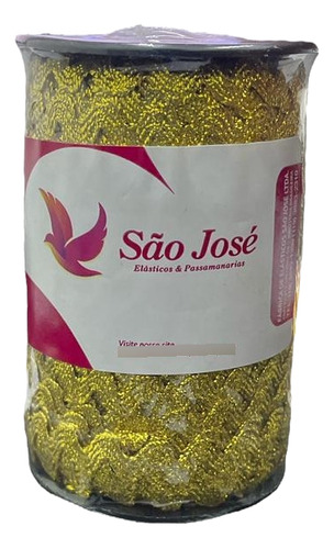 Sianinha São Jose 222/04 - 5mm Metalizado C/ 50 Mts Cor Ouro