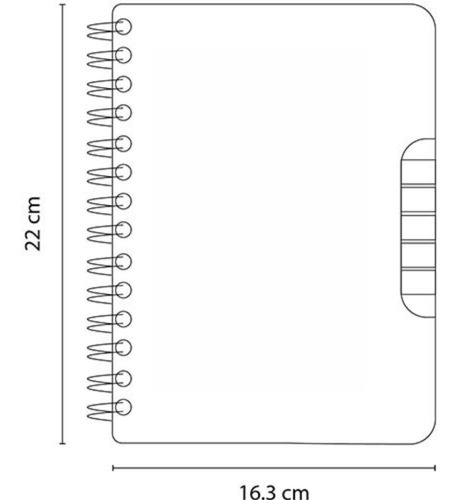 Libreta Ecológica Con Espiral Y Notas Adheribles Grandes