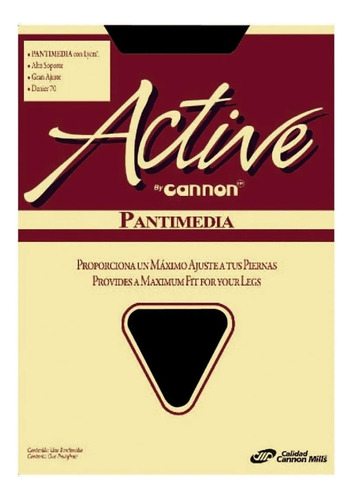 Pantimedia Active Alto Soporte Lycra Cannon