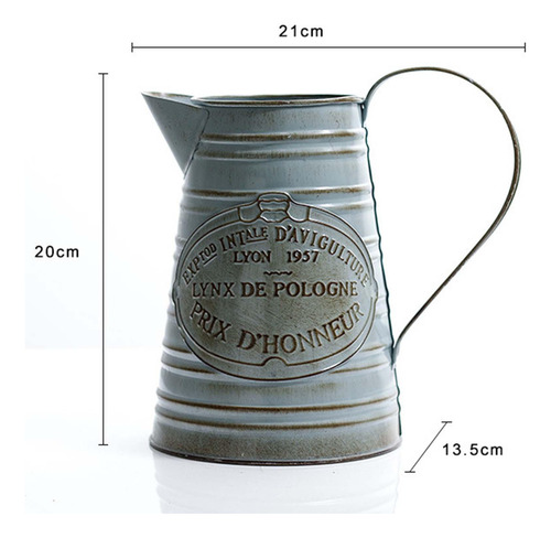 Regadera Maceta Hervidor De Hierro Maceta Rústica, Centro