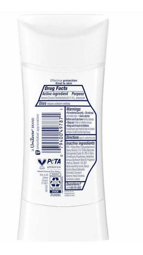 Antitranspirante stick Dove Dove pepino e água de cacto 74 g