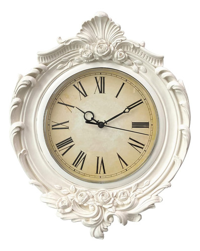 Reloj De Pared Vintage De 13 X 11 Pulgadas, Estilo Europeo, 