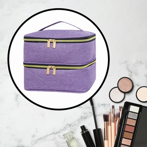 Bolsa De Almacenamiento De Esmalte De Uñas De 30 Rejillas,