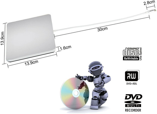 Imagen 5 de 7 de Viktck Usb C Superdrive Lector Externo De Dvd/cd Y Grabad...