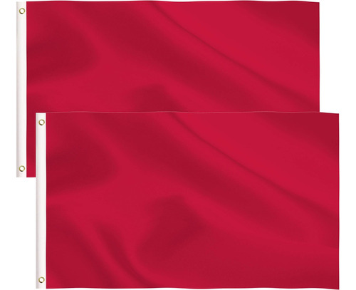 Paquete De 2 Banderas Rojas Sólidas, Bandera Roja Sólida Diy