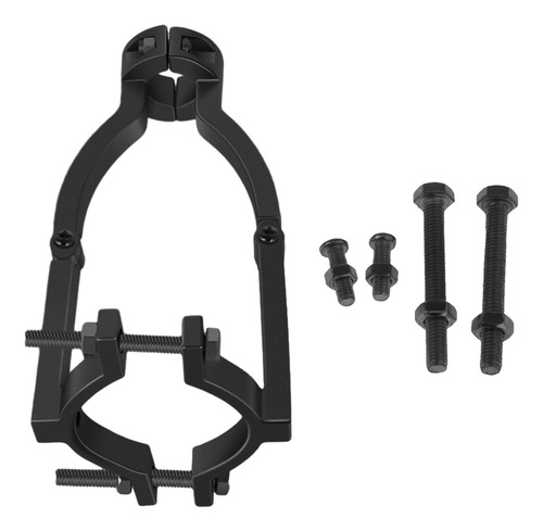 Square Hole Drill Fixed Bracket Black Stainless Steel B