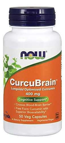 Now Supplements, Curcubrain 400 Mg With Longvida Optimized C