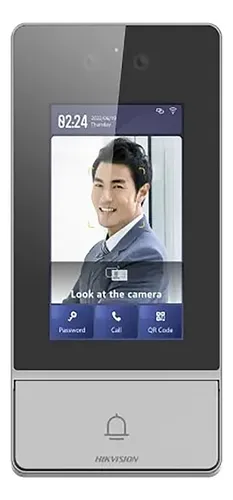 comprar Video Portero Y Control De Acceso Facial Hikvision Color Negro