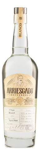Tequila Arriesgado Artesanal Blanco 750 Ml