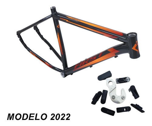 Imagem 1 de 1 de Quadro Bicicleta First Smitt Aro 29 Preto Vermelho Brilho