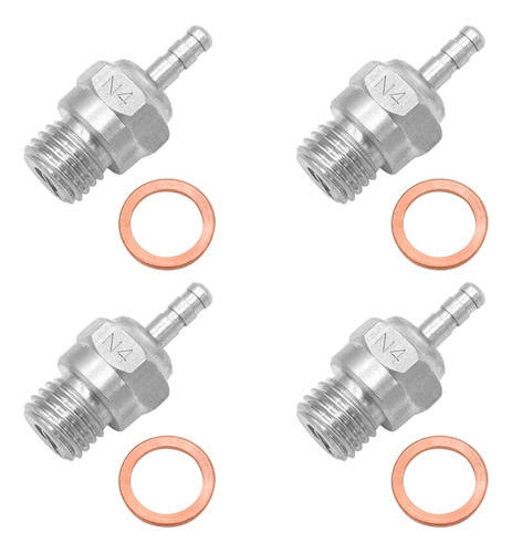 4 Piezas De Piezas De Motor Hot Glow Plug N4 Spark Nitro Ree