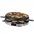 Raclette Grill Eléctrico Parrilla Nex Ovalado - Negro