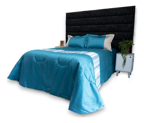 Edrecolcha Chenille Azul Matrimonial Dormireal