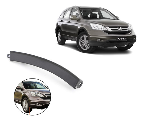 Moldura Fender Paragolpe Delantero Honda Cr-v 2007 Al 2011