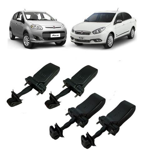 Kit Limitador Portas Grand Siena 2012 2013 2014 Fiat