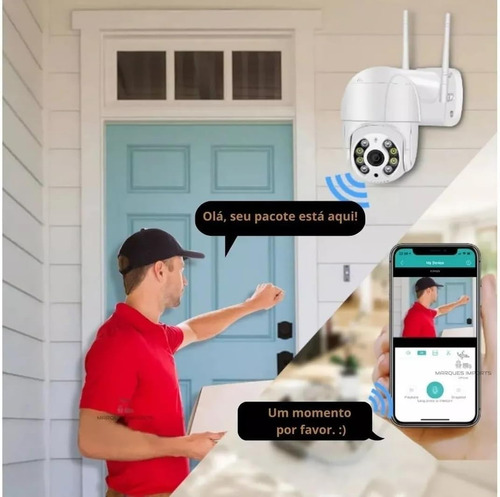Câmera Ip A8 1080p Wifi Hd Externa Visão Noturna Impermeável