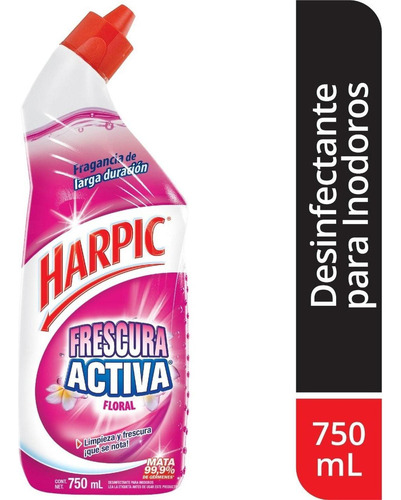 Harpic Desinfectante Para Indoros Liquido Floral 750ml