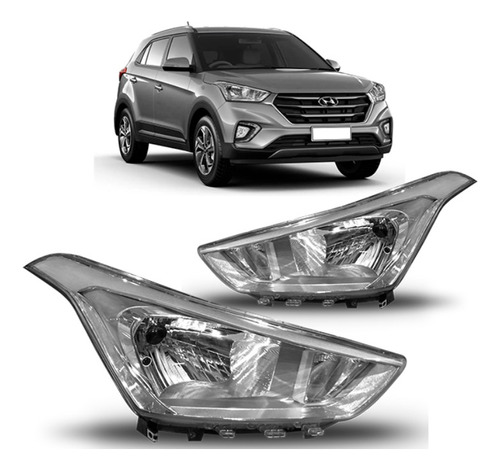 Semioptica Delantera Hyundai Creta  Izquierda 17/21 No/led