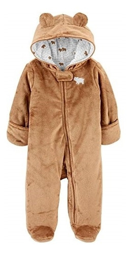 Ropa Para Bebe Piajama De Forro Polar De Oso Talla 6-9 Meses