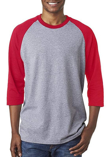 Camiseta 3/4 Raglan En Algodon Ref 0040